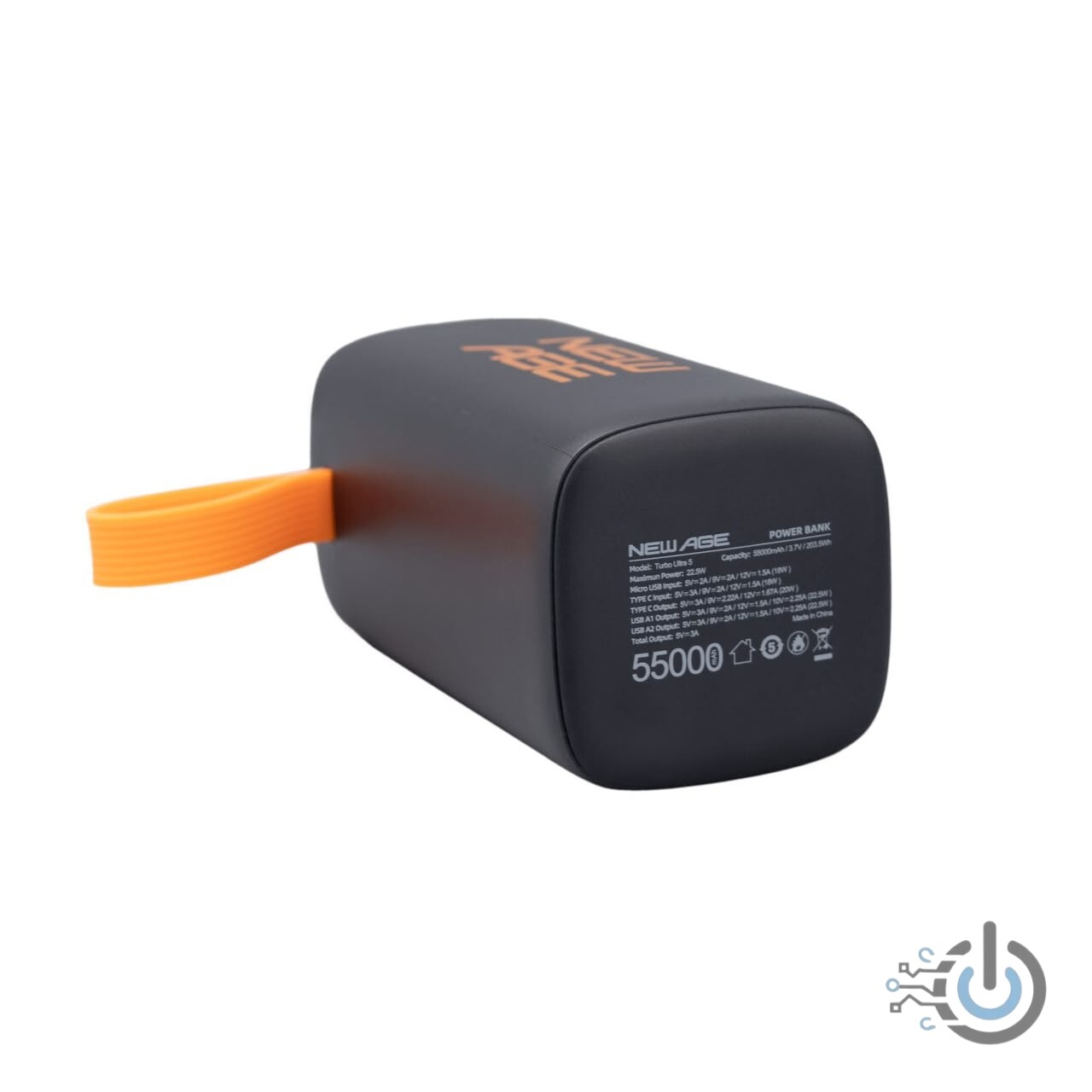 Newage Turbo Ultra 5 – 55000mAh Power Bank (With Torch Light)